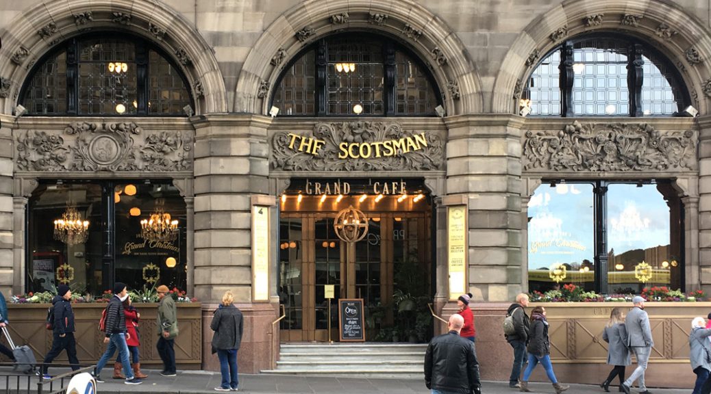 External view of the Grand Café, Scotsman Hotel, Edinburgh