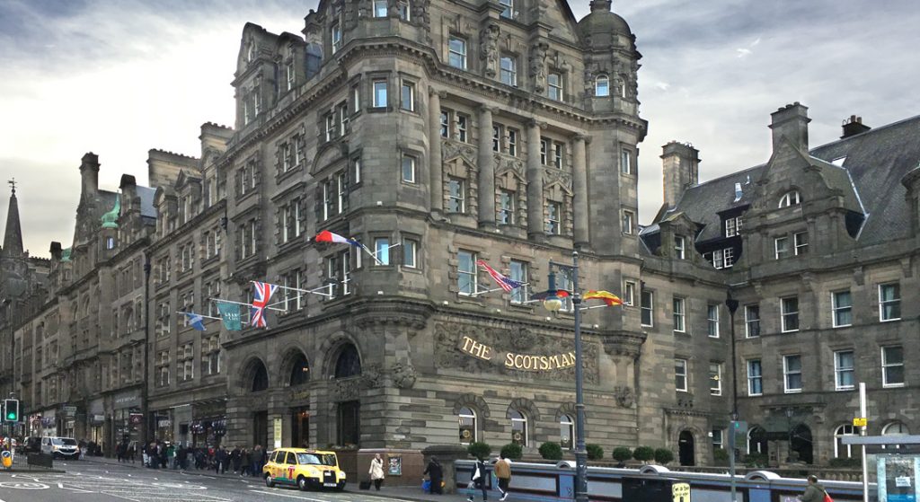 External view of the Grand Café, Scotsman Hotel, Edinburgh