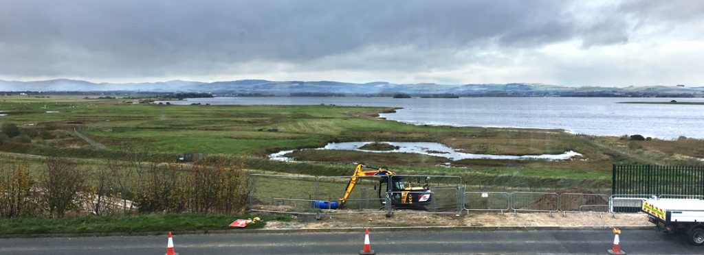 View from Vane Farm Nature Reserve Café at Loch Leven