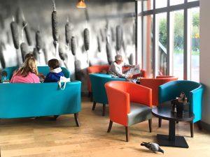 Interior view of London Wetlands Café