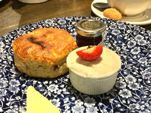 A scone at Darcy's Café, Prices Square, Glasgow