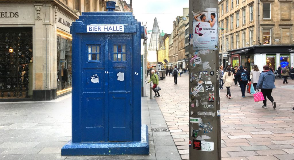 Tardis in Buchanan Street, Glasgow