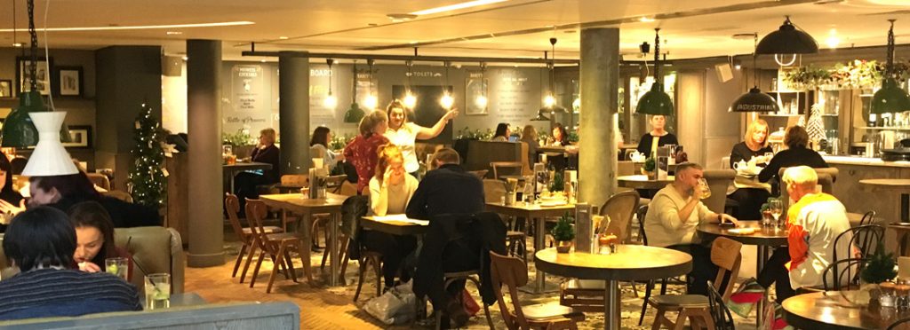 Internal view of Darcy's Café, Prices Square, Glasgow