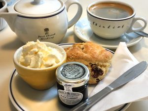 A scone at the Greengrocer café, Stirling