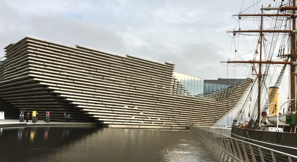 External view of the V&A Dundee Design Museum