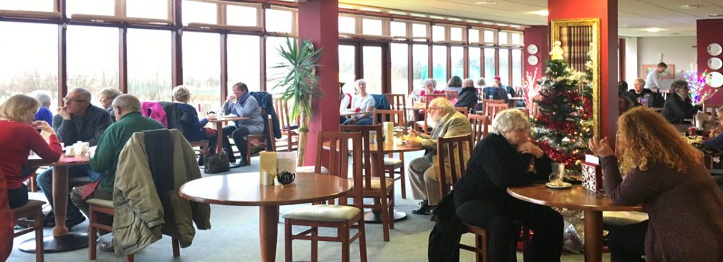 Internal view of Jamesfield Farm restaurant near Perth