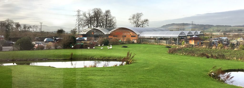 External view of Jamesfield Farm restaurant near Perth