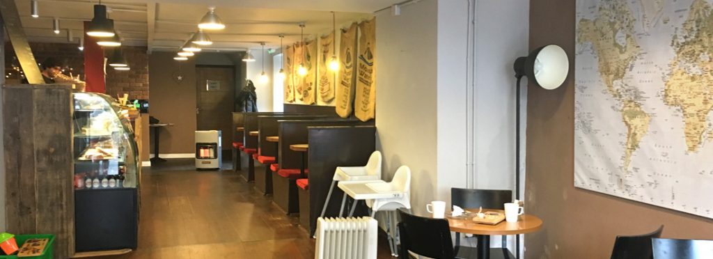 Internal view of the Courtyard Coffee House in Callander
