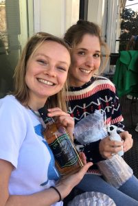 Sabine and Charlotte at Café Winkel in Amsterdam