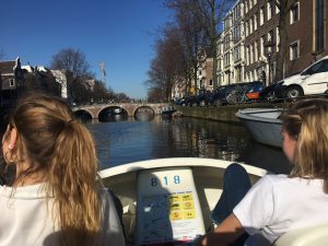 Pedal boat in Amsterdam