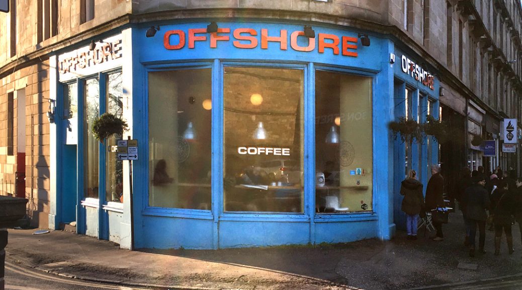 Exterior view of Offshore Cafe, Glasgow