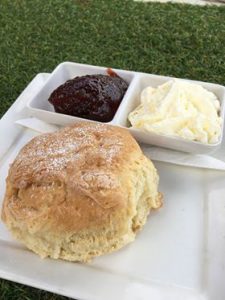 A scone at the Angel Cafe in Toowoomba
