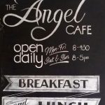 A sign at the Angel Cafe in Toowoomba