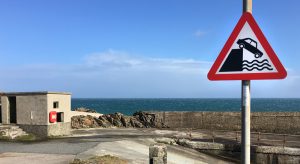 End of the road at Port of Ness on the Isle of Lewis