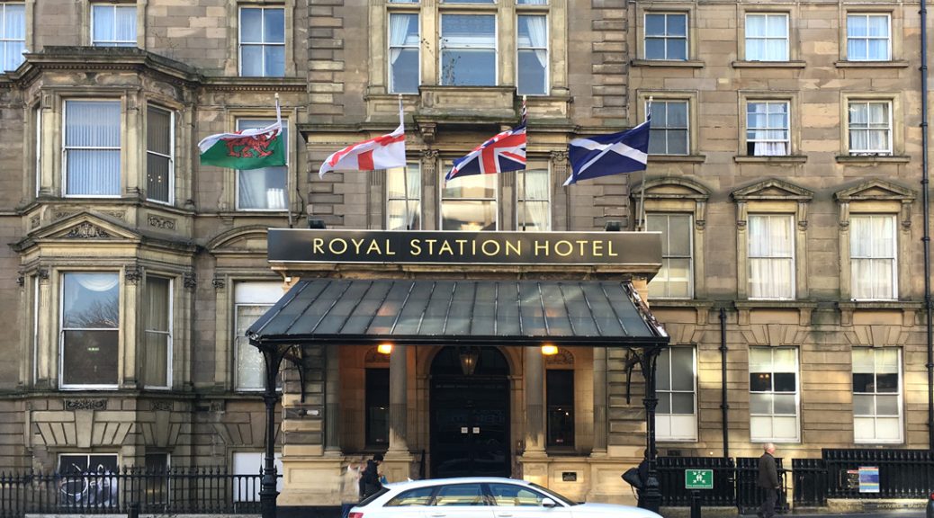 External view of the Station Hotel in Newcastle