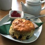 A scone at The Green Door Café, Inverary