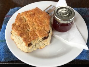 A scone at the Harris Hotel on the Isle of Harris