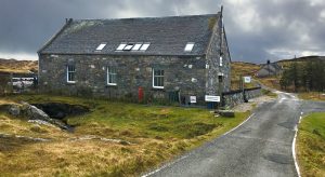 External view of the Mission House Studio, Finsbay, Isle of Harris