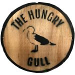 Logo of the Hungry Gull Cafe in Uig, Isle of Skye
