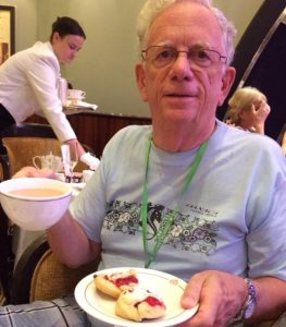 A scone on the Queen Mary II