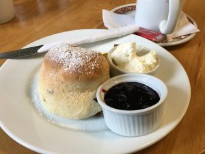 A scone at the Mission Café in Mallaig