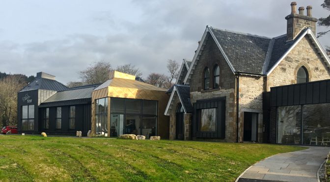 External view of the distillery, Isle of Raasay