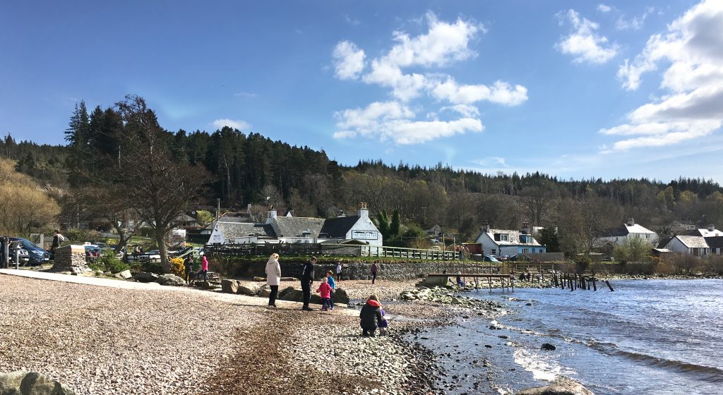 External view of Dores Inn, Loch Ness