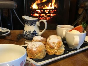 Scones at the Forest Hills Hotel, Kinlochard