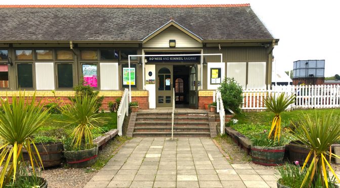 The station at Bo'ness and Kinneil Railway