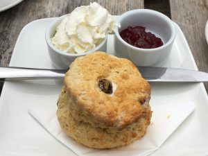 A scone at the Coach House, Tomich