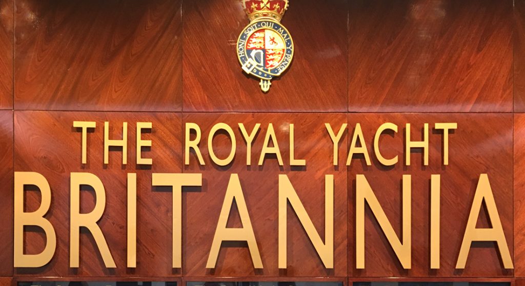 Sign for the HRY Britannia