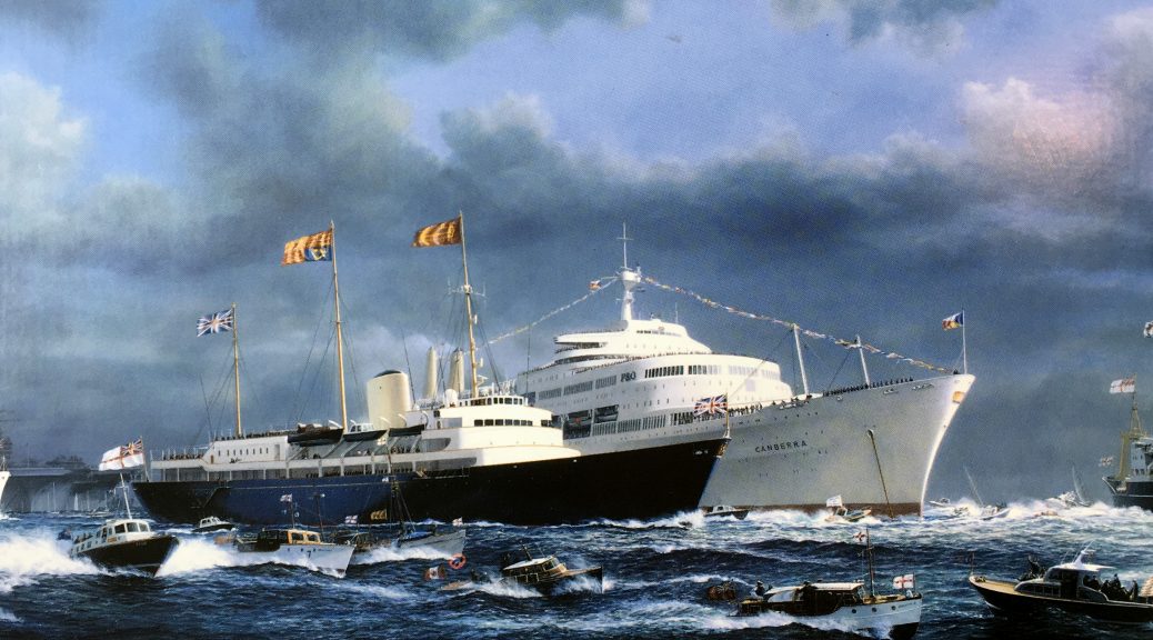 The Royal Escort for Royal Yacht Britannia at D- Day Commemorative Review 5/6/1994