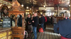 Internal view of the Crown Bar in Belfast