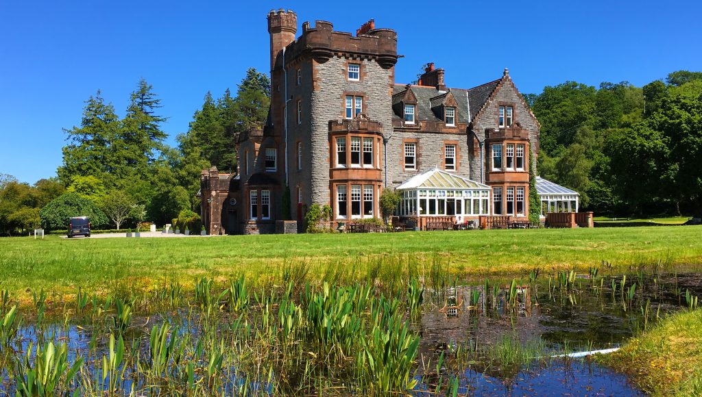 External view of the Isle of Eriska Hotel