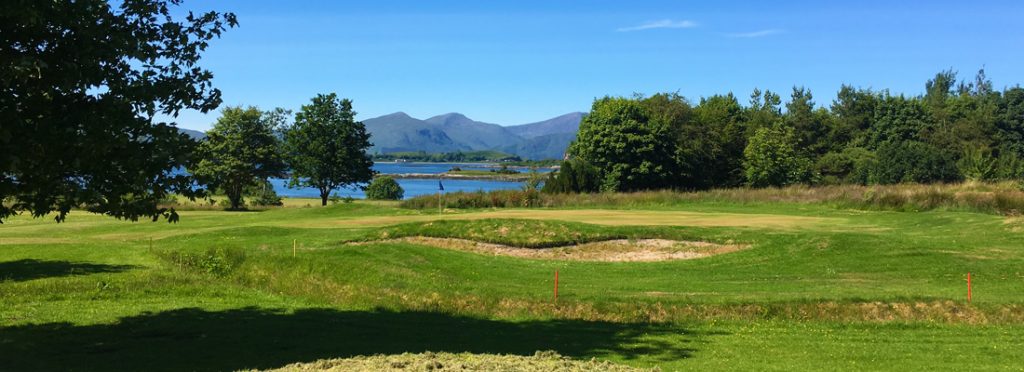 the golf course at the Isle of Eriska Hotel