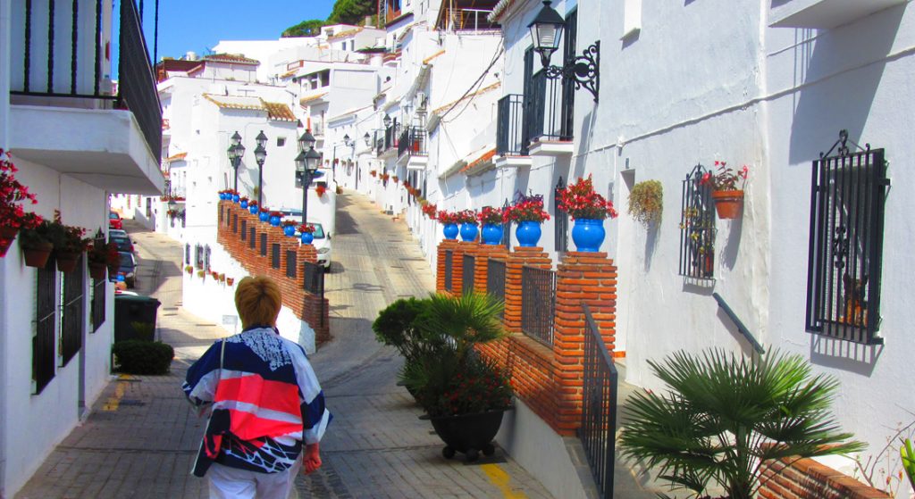 Street view in Mijas, Spain