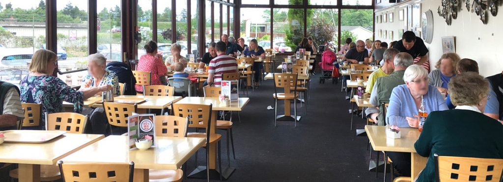 Internal view of the Topiary Coffee Shop at Klondyke Garden Centre, Falkirk