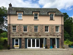 External view of the Mill House Pop Up Cafe at Monzie