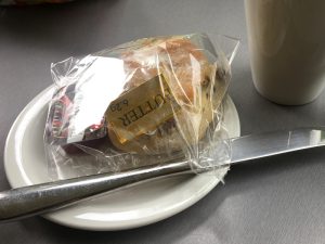 A scone at Palacerigg Café at Palacerigg Country Park