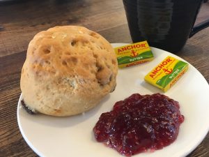 A scone at the Battle of Bannockburn Visitor Centre