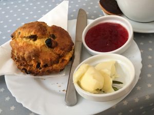 A scone at the Canny Soul café in St Andrews