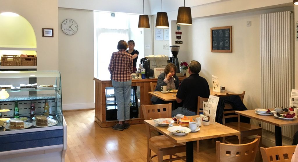 Internal view of Pips Coffee Shop in Callander