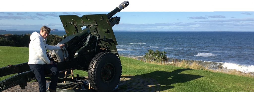 Artillery gun at Dunbar