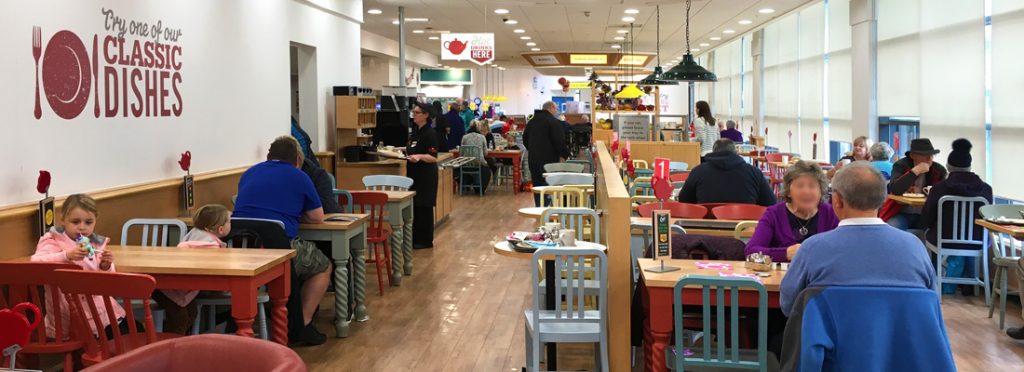 Internal view of Morrisons supermarket, Falkirk