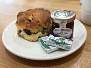 A scone at Morrisons supermarket, Falkirk