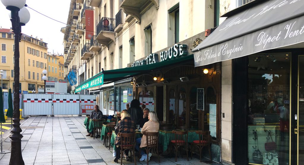 External view of the Scotch Tea House in Nice, France