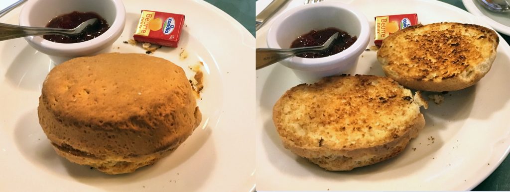 A scone at the Scotch Tea House in Nice, France