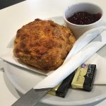 A scone at the Hideaway Café at Beecraigs Country Park