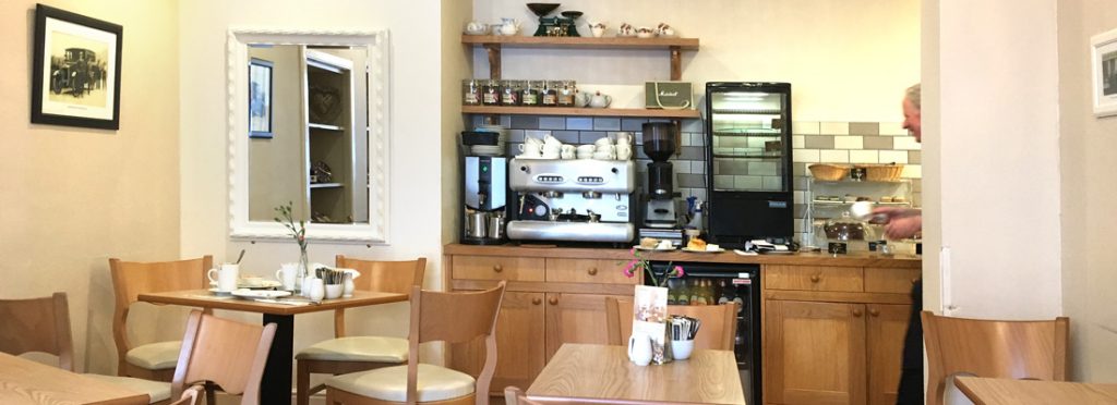 Internal view of Dalgetty's Tearoom in Melrose