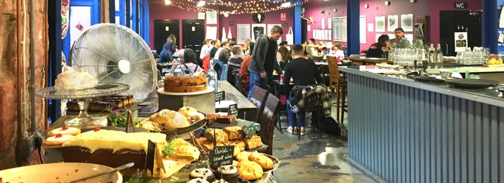 Internal view of Singl-end Café, Glasgow